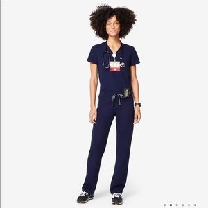 Figs Navy Blue Livingston Scrub pants